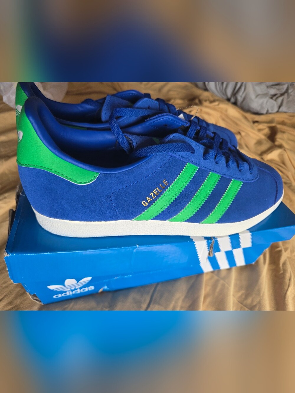 Adidas Gazelle Royal Blue Green Sneakers Men’s Size 11 JH5389 NEW w/ Box